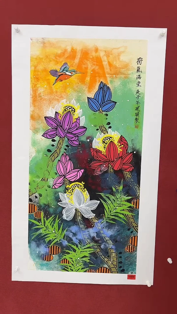 国画杨风顺-8平尺-花鸟-补书