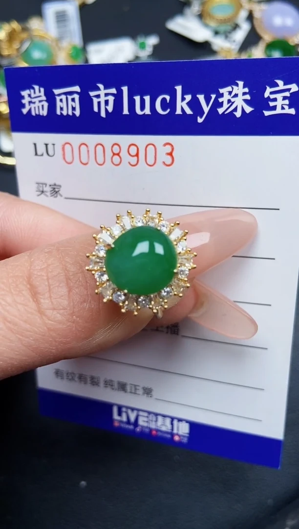 【闪购商品】翡翠颈饰银S925镶嵌8903