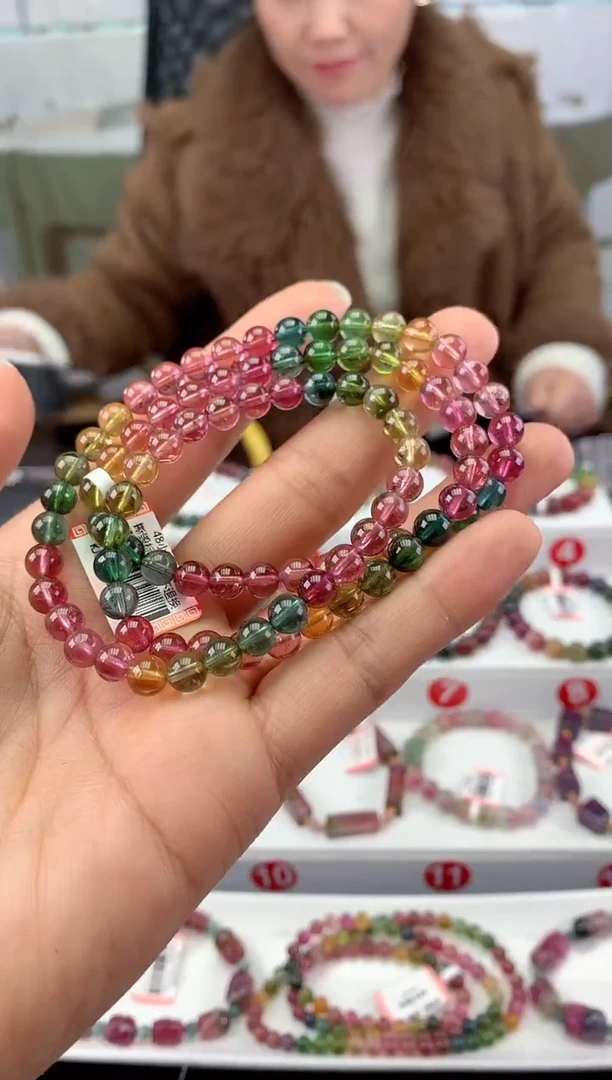 未镶嵌手串碧玺多样性发一条