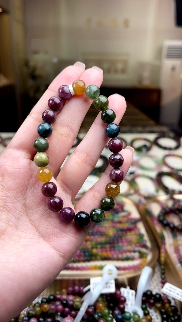 【闪购商品】/未镶嵌碧玺8mm+碧玺单圈多样性发货