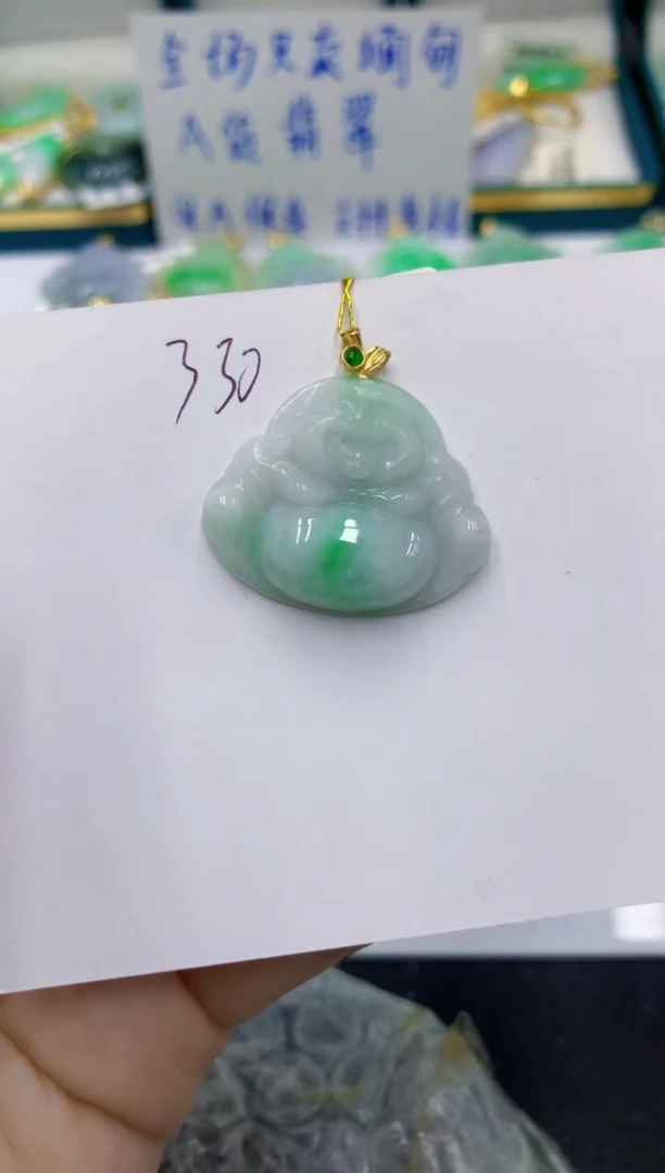 颈饰未镶嵌翡翠 翡翠