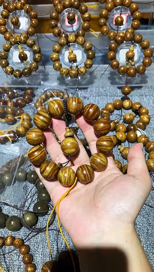 楠木（金丝楠）手串/手链小叶桢楠水波纹2.0手串