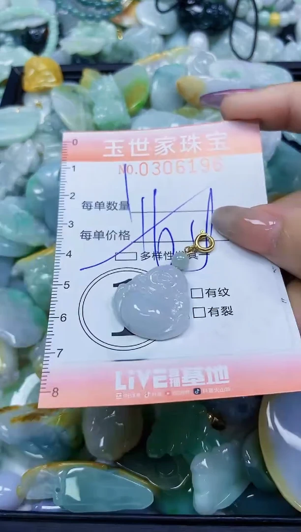 翡翠未镶嵌颈饰闪购0306196多样性发其一