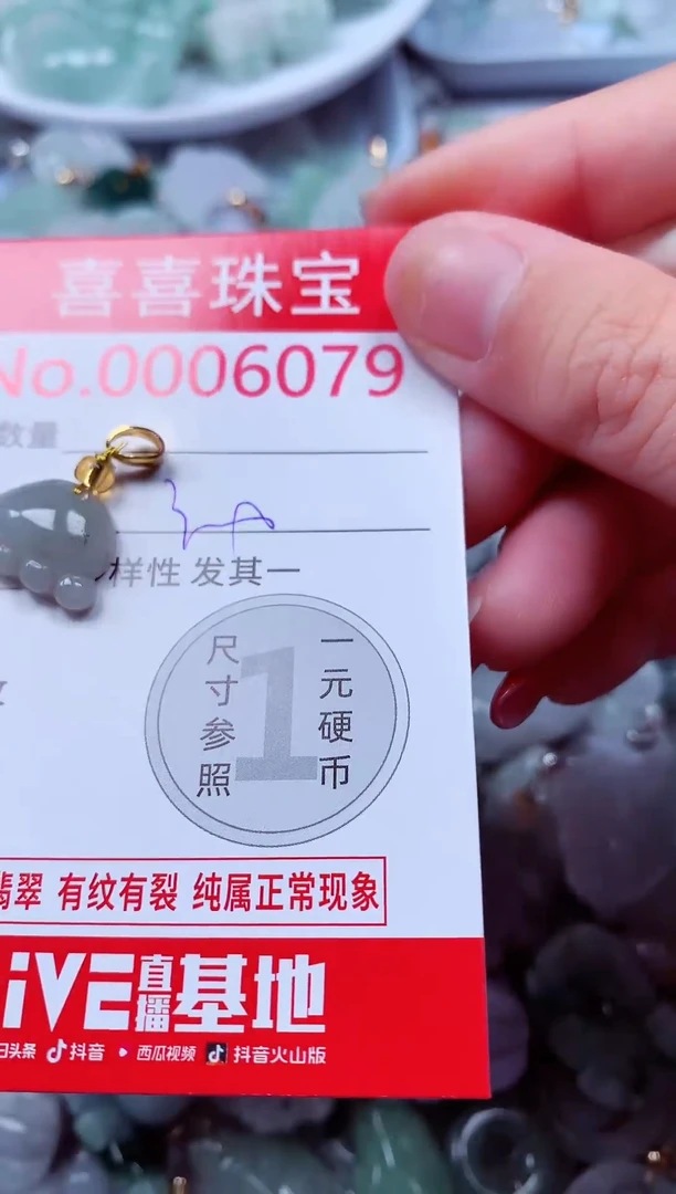 吊坠(不含链)未镶嵌翡翠6079