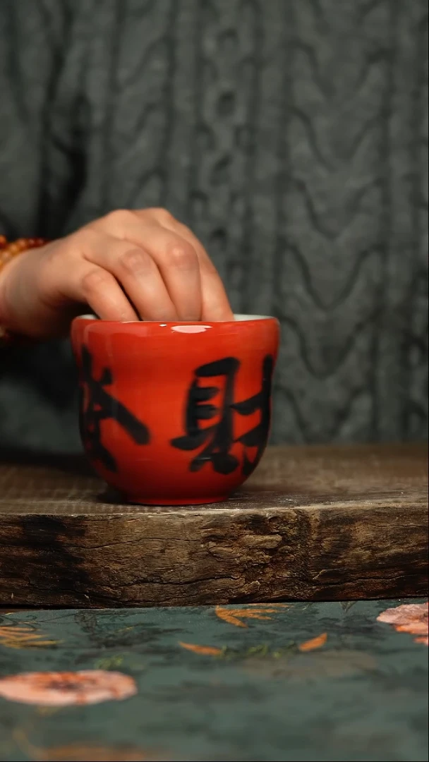 【闪购商品】杯杯釉下彩手工手绘同款陶器