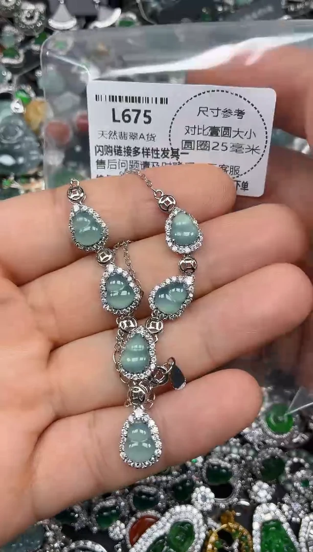 颈饰未镶嵌翡翠L675项链