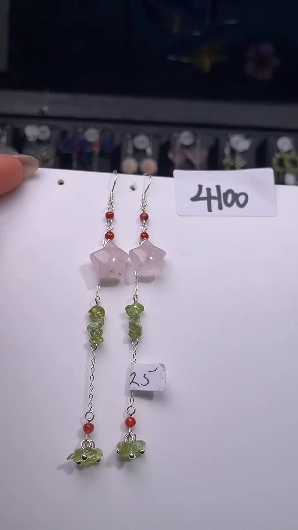 银S925镶嵌耳饰紫晶喜欢拍微瑕