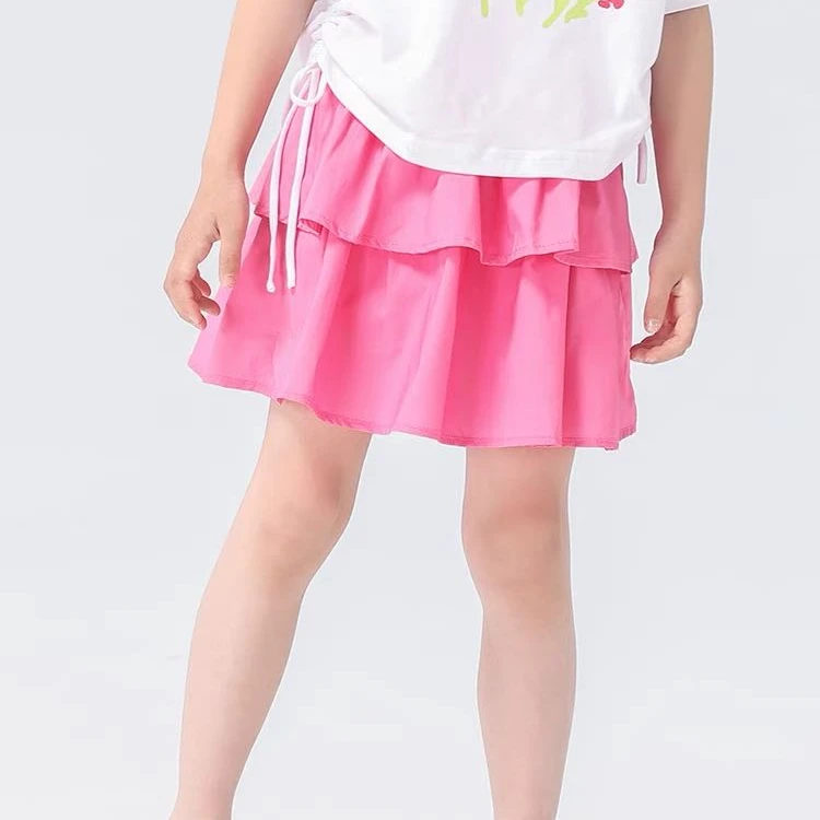 23894高端专享夏季女宝半身裙粉色（斯）
