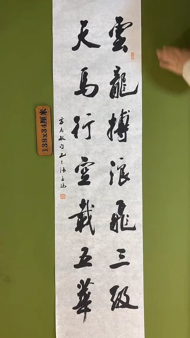 书法书法 张若鸿 尺寸138cm*34cm