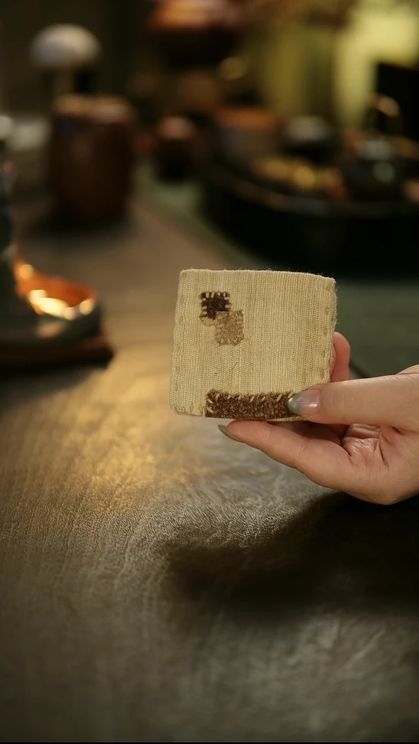 阿眠      老料柞蚕丝茶巾小号