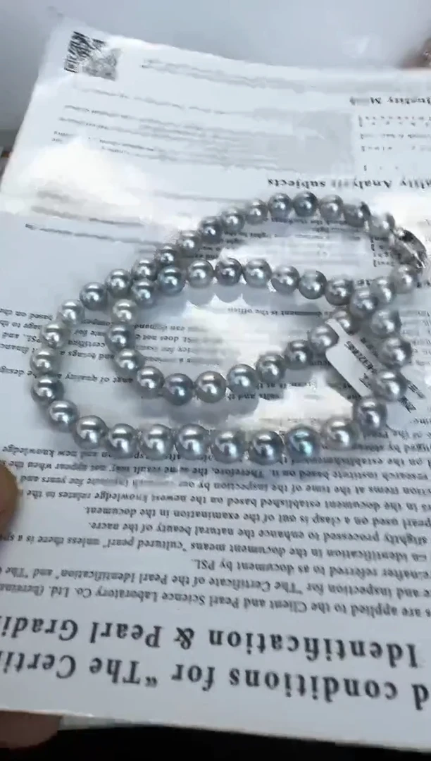 海水珍珠银S925镶嵌颈饰项链