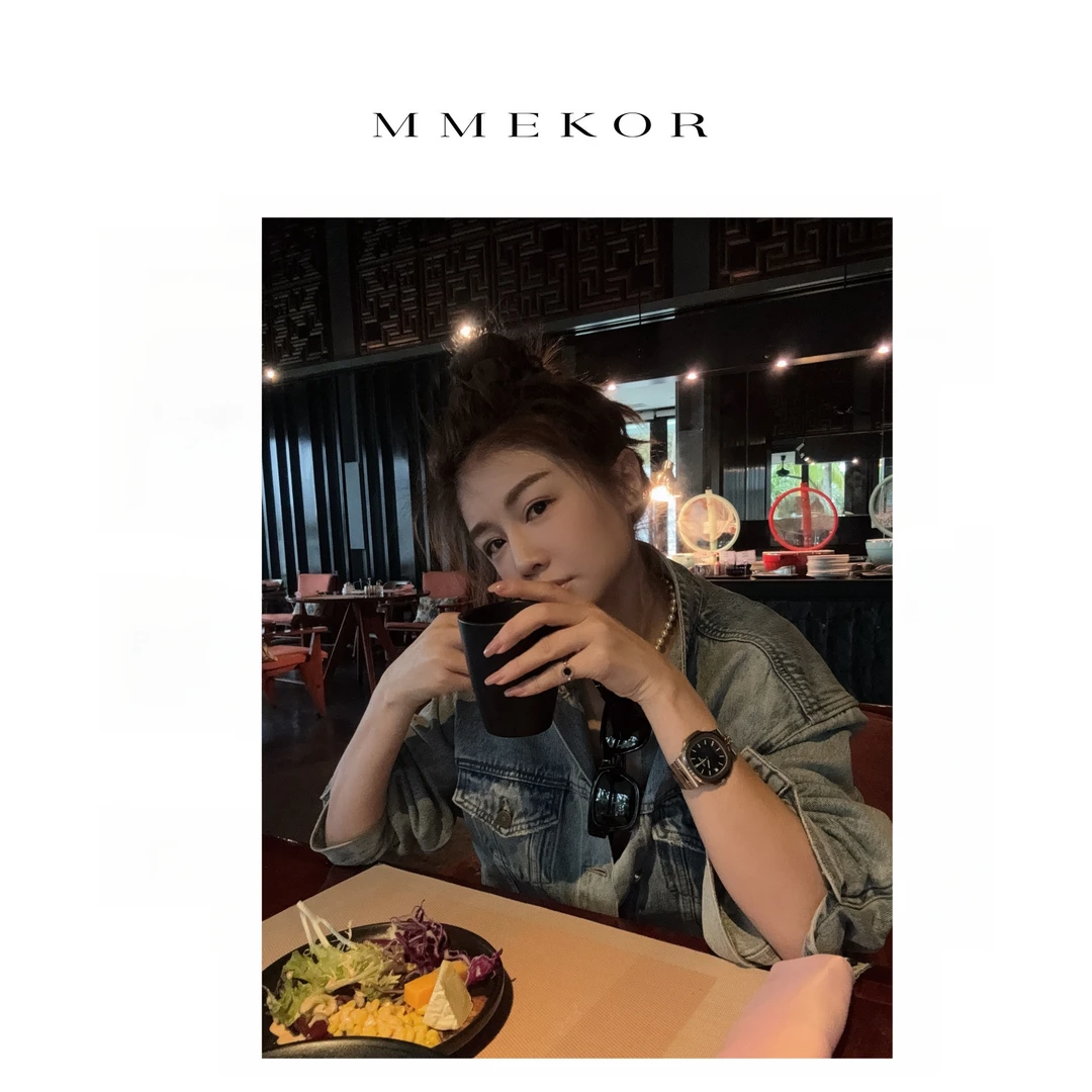 MMEKOR “海岛邮差”外套 2025春款新款普赛克丹宁牛仔上衣 89067