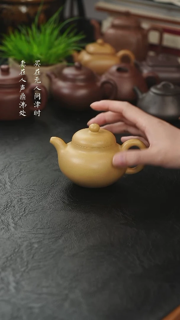 茶壶紫砂枫*预售陈凤鸣去除本绿的柿圆