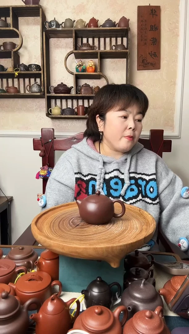 茶壶紫砂西施  230CC  紫朱泥