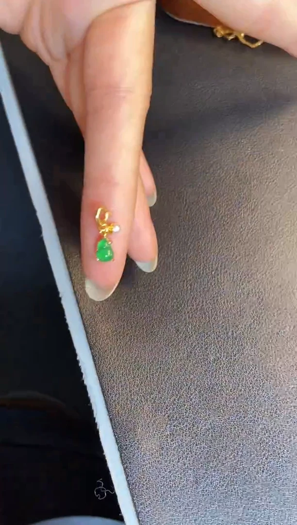 吊坠(不含链)银S925镶嵌翡翠1