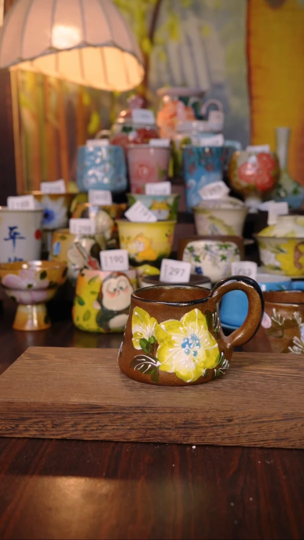 摆件泥垚手作 景德镇手工手绘器物