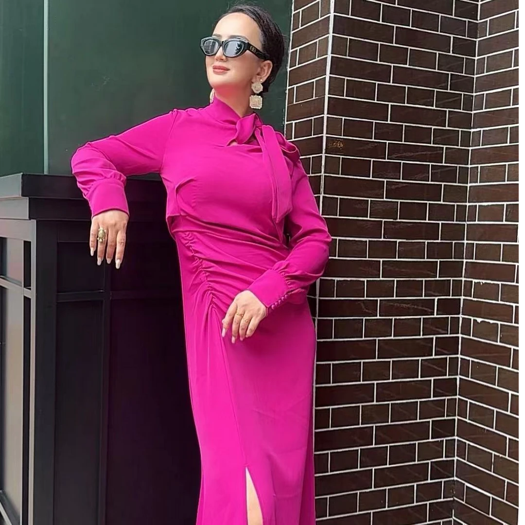 ZIBA 2025新款连衣裙连长款休闲4199