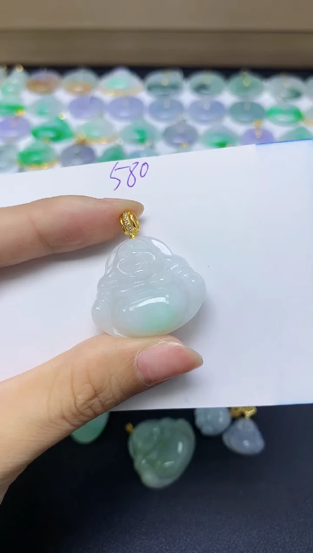翡翠未镶嵌颈饰 天然缅甸翡翠A货