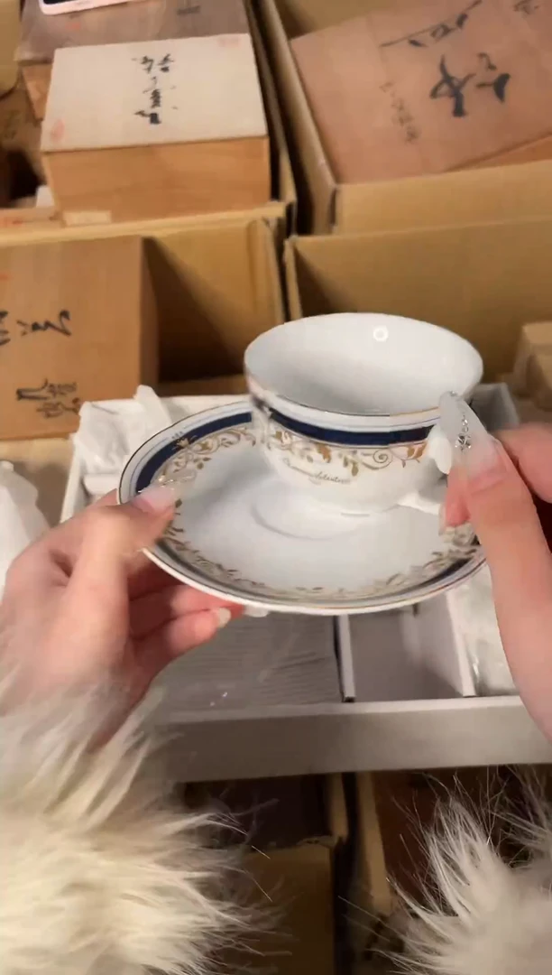 【闪购商品】瓷片88山清水秀瓷器默认微瑕五杯碟