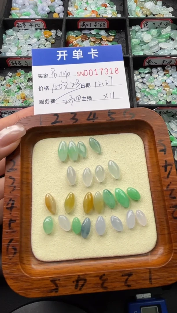 颈饰未镶嵌翡翠P***o17316