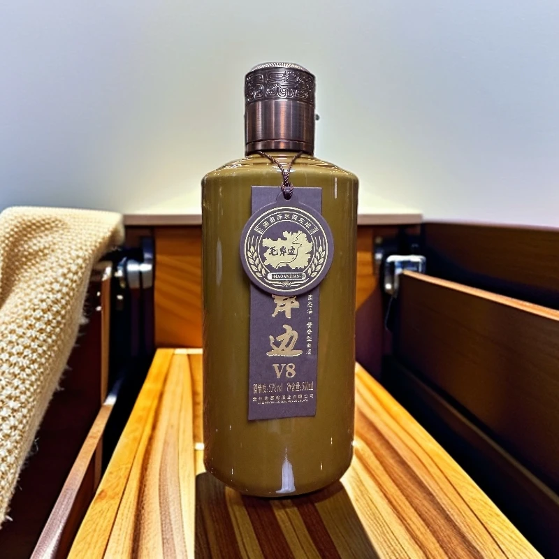 毛岸边坤沙V8纯粮佳酿升级版酱香型酒棉柔醇正留香持久53度500mI