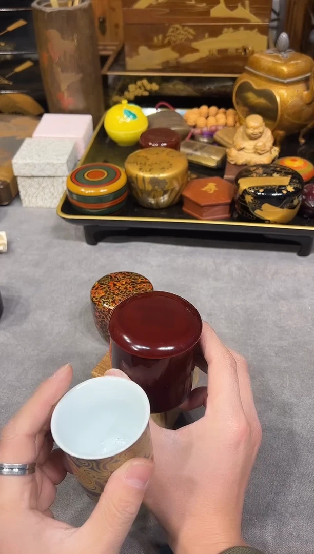 茶枣大漆漆器大漆漆器