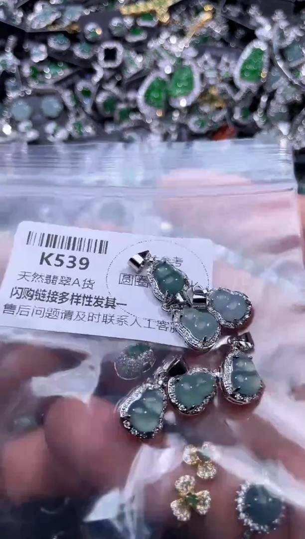 【闪购商品】翡翠颈饰未镶嵌K539多样性发其一