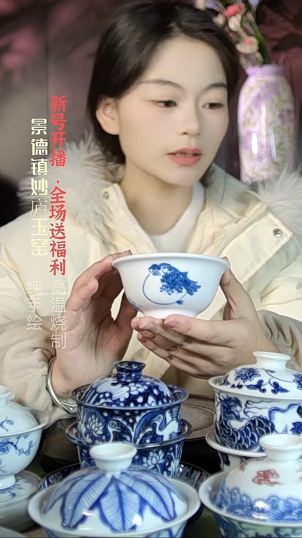 盘陶妙庐玉窑小汤碗微瑕