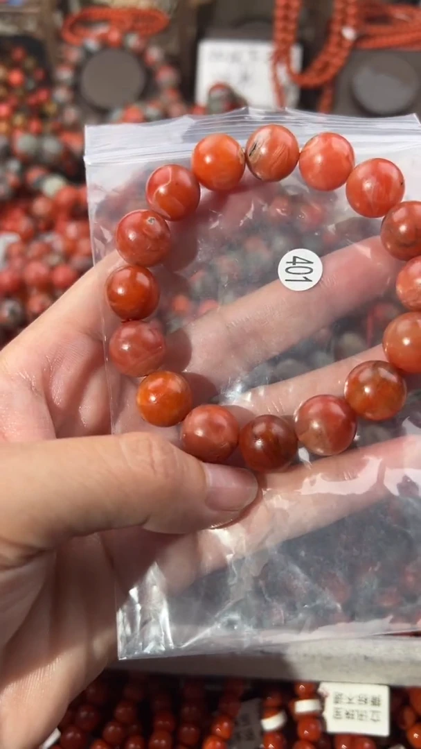 南红玛瑙手串未镶嵌13