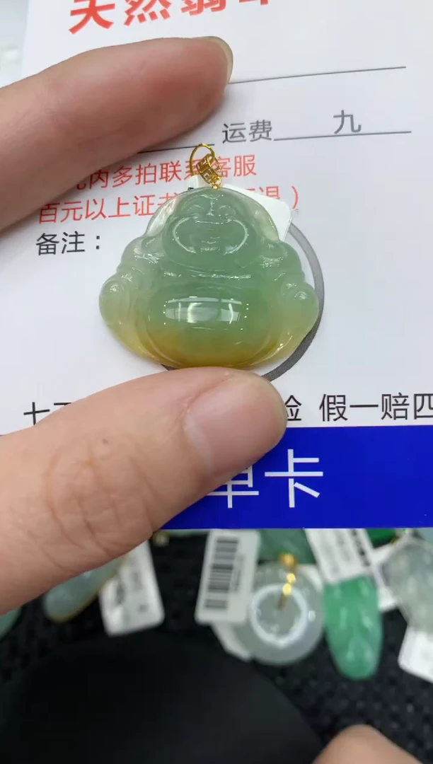 【闪购商品】翡翠颈饰18K金镶嵌11111111