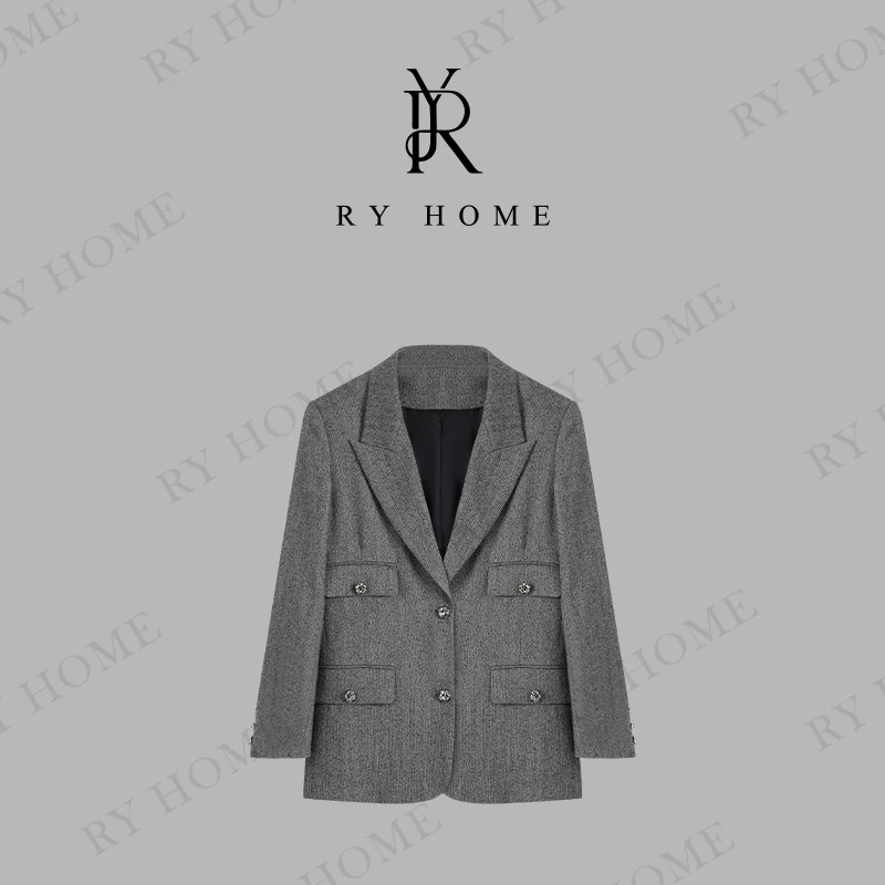 【容雨RYHOME】学院风气质百搭休闲西装外套251W2186