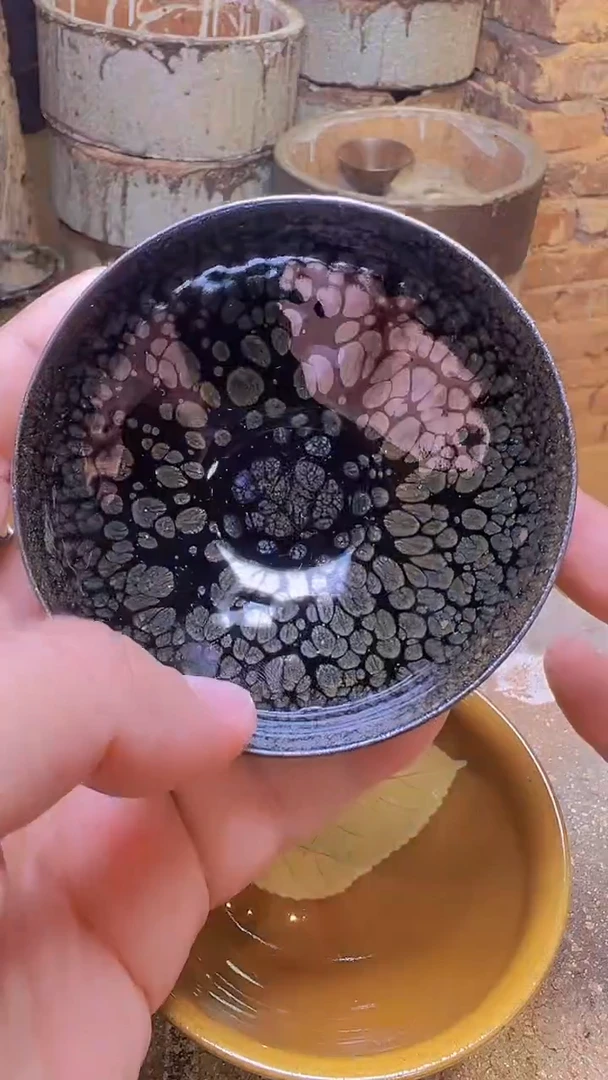 茶盏用****392非遗罗云和金缕鹧鸪双面釉