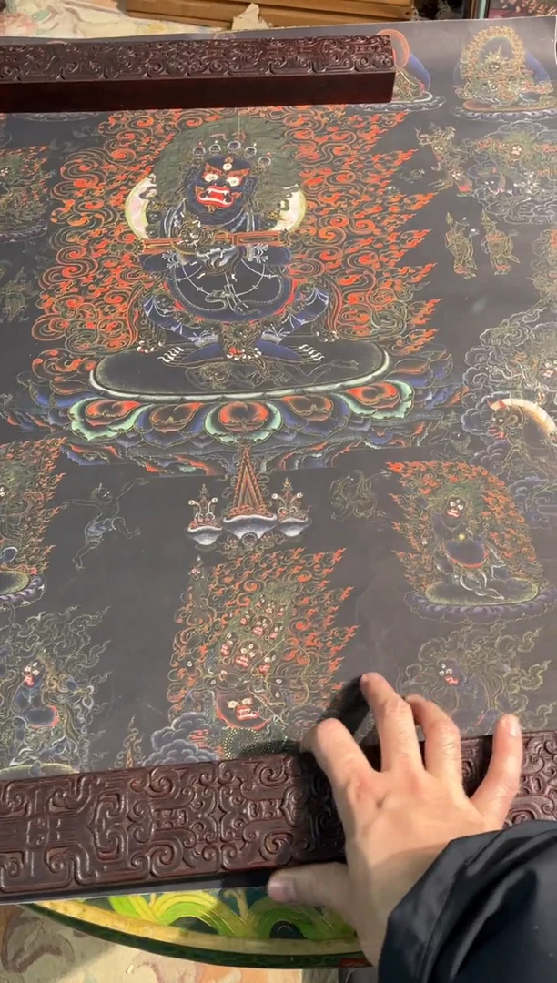卷轴画卷轴画天天的唐卡