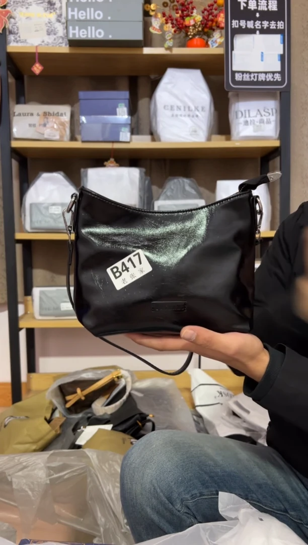 小牛剖层皮革老张家女包417