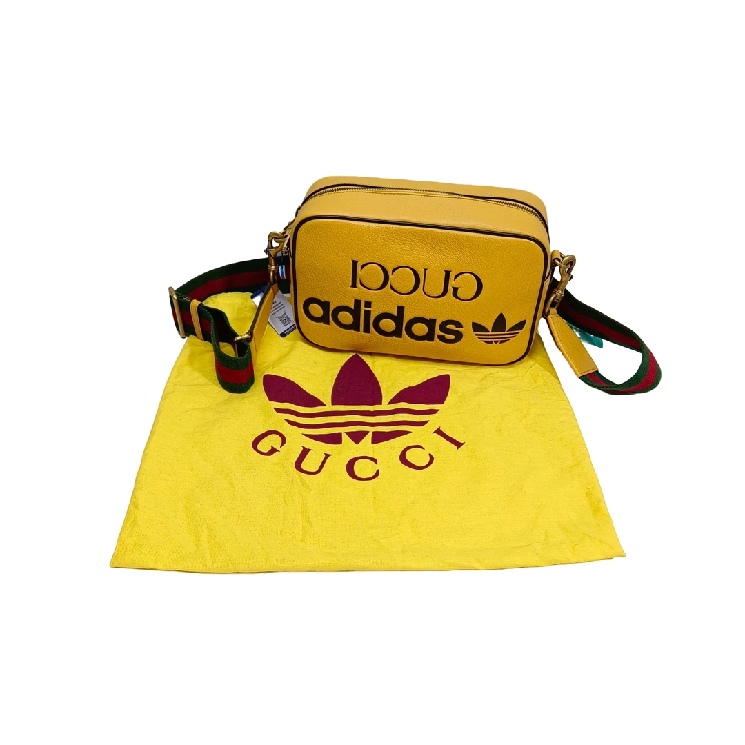 99新 GUCCI/古驰 阿迪达斯古驰联名款 时尚单肩斜挎包相机包/0837