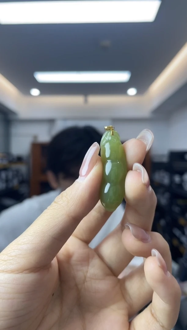 和田玉18K金镶嵌颈饰多样性一件发货