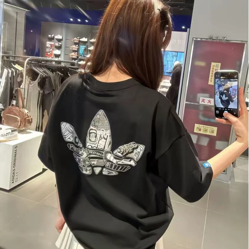 adidas/阿迪达斯三叶草中性CITY SKATE纯棉运动短袖圆领T恤JN1669