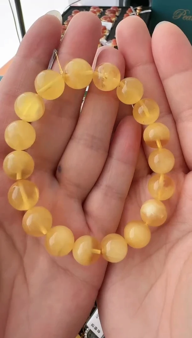 【闪购商品】蜜蜡裸石未镶嵌w手串