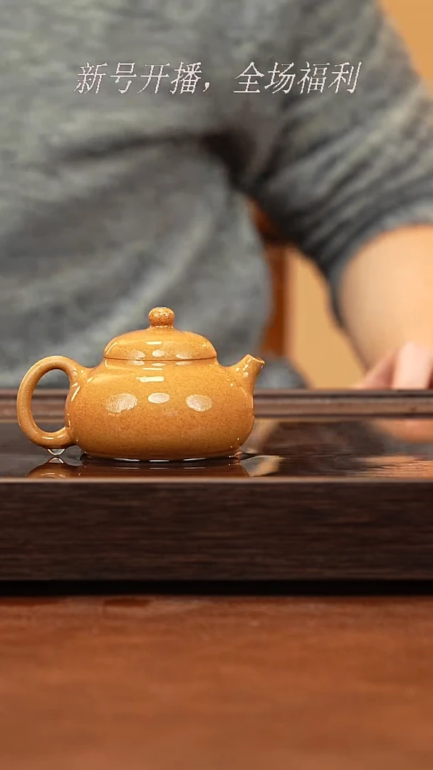 茶壶紫砂25y23黄金段玉乳130cc