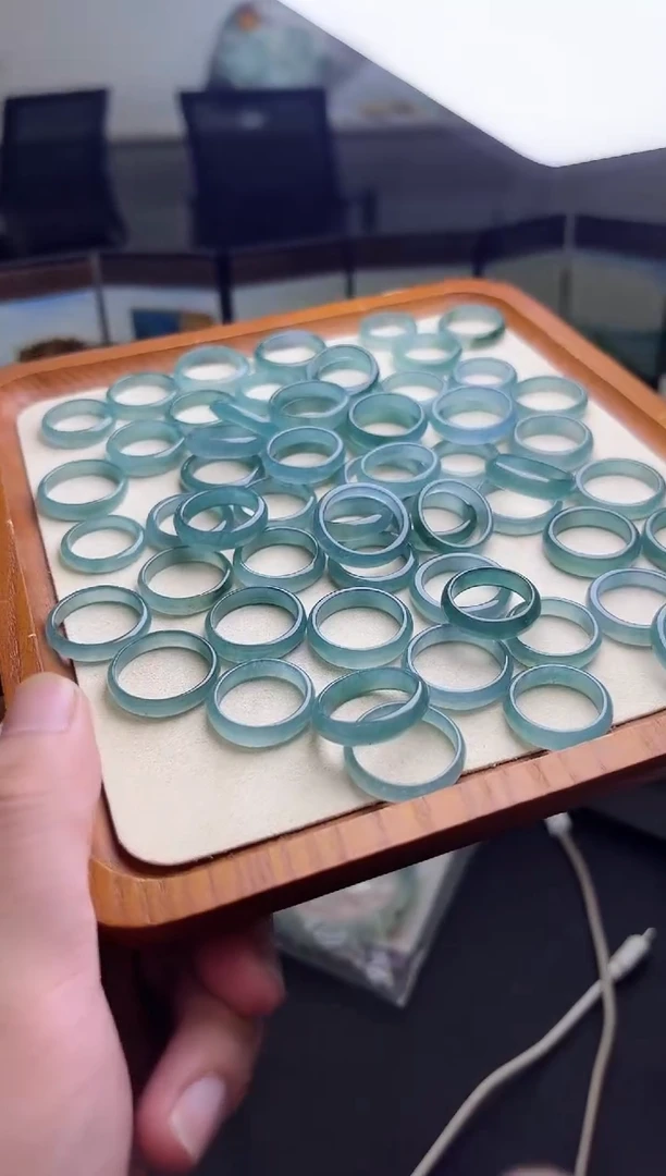 翡翠戒圈未镶嵌戒圈【多样性发货一件】