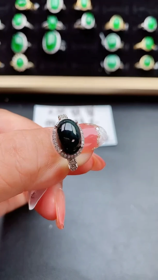 【闪购商品】翡翠戒指银S925镶嵌50805805