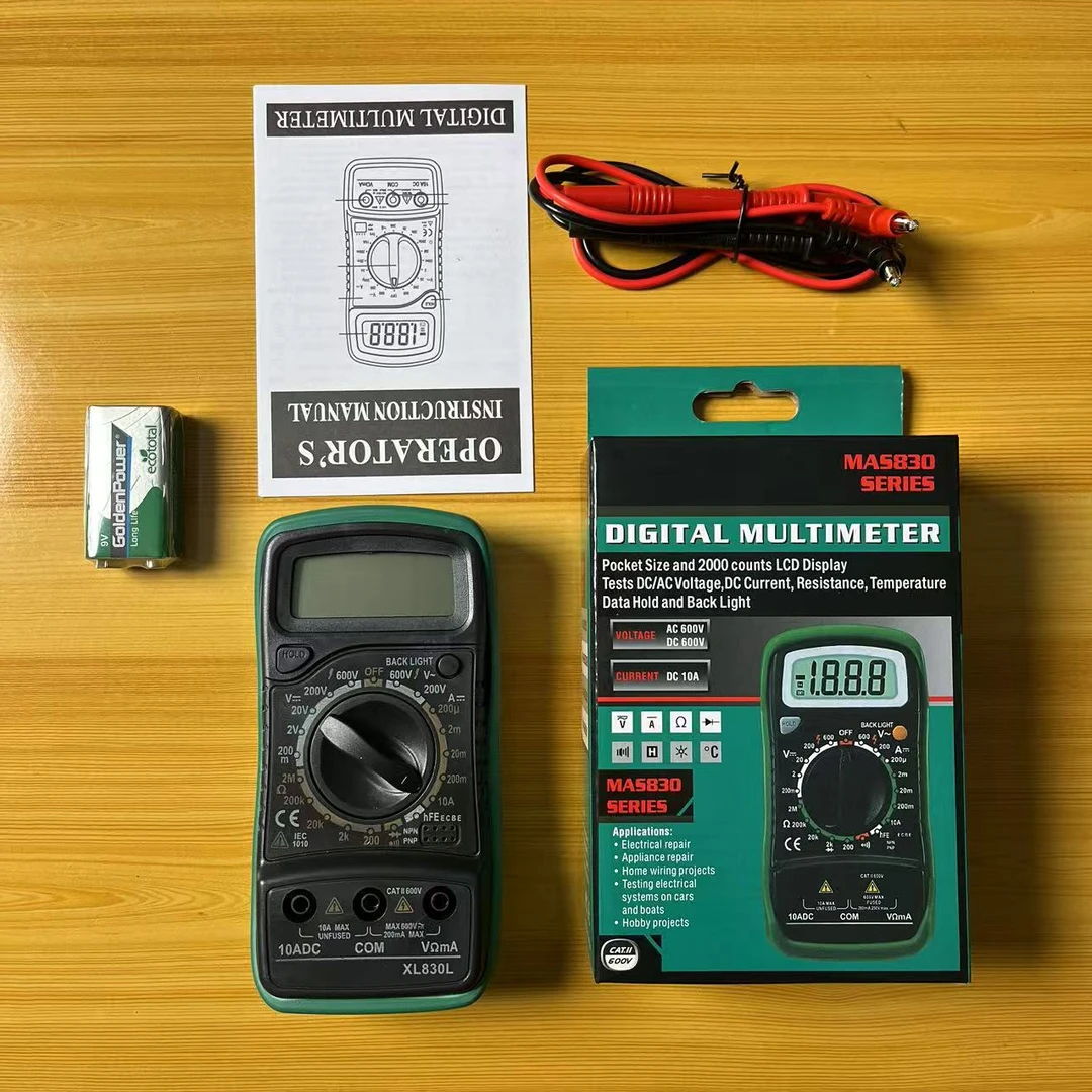 XL830L数显万用表数字万用表高精度防烧表--ZB