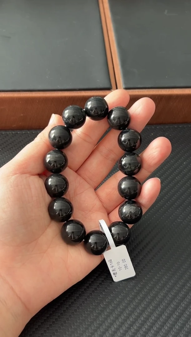 未镶嵌手链和田玉舟*?若羌微色差卡16手串