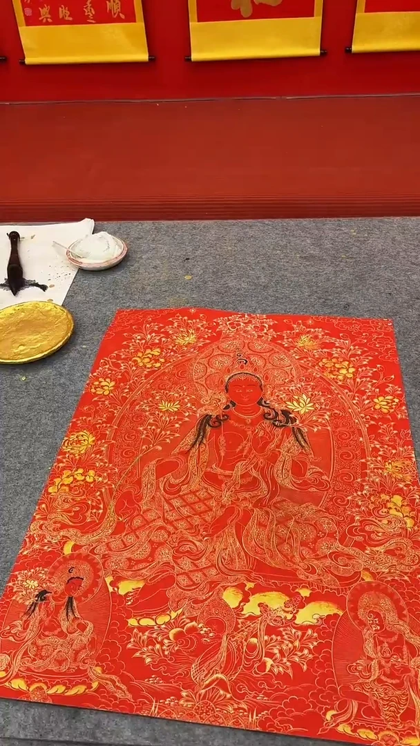 卷轴画唐卡16004