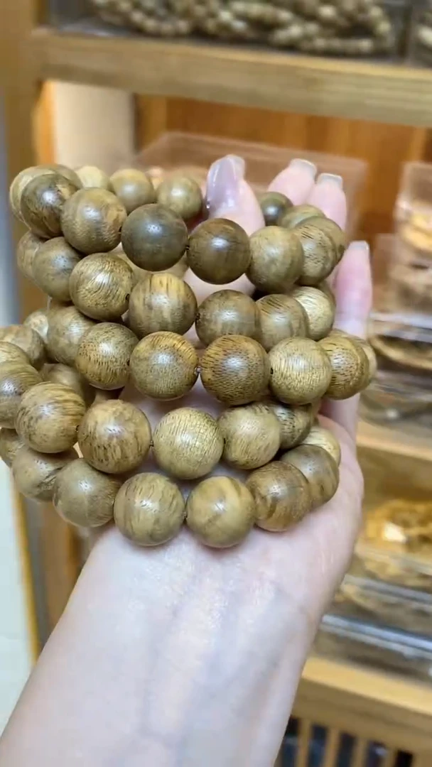 手串沉香文莱圆珠单圈1.5留疤多样性发其一