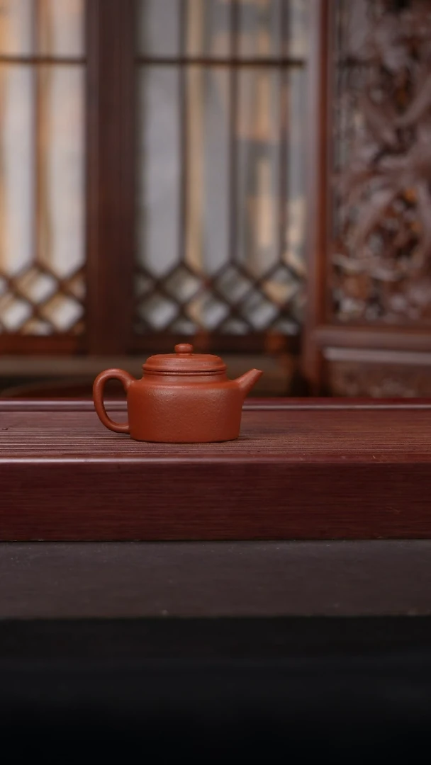 茶壶紫砂潘子茶器大红泥JM-YY17364