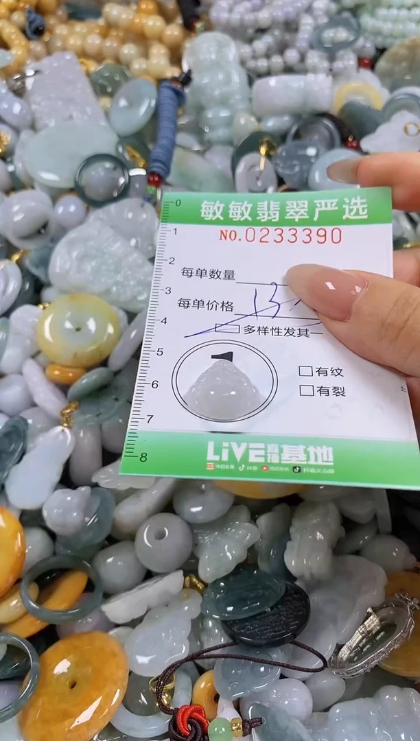 翡翠未镶嵌颈饰闪购0233390多样性发其一