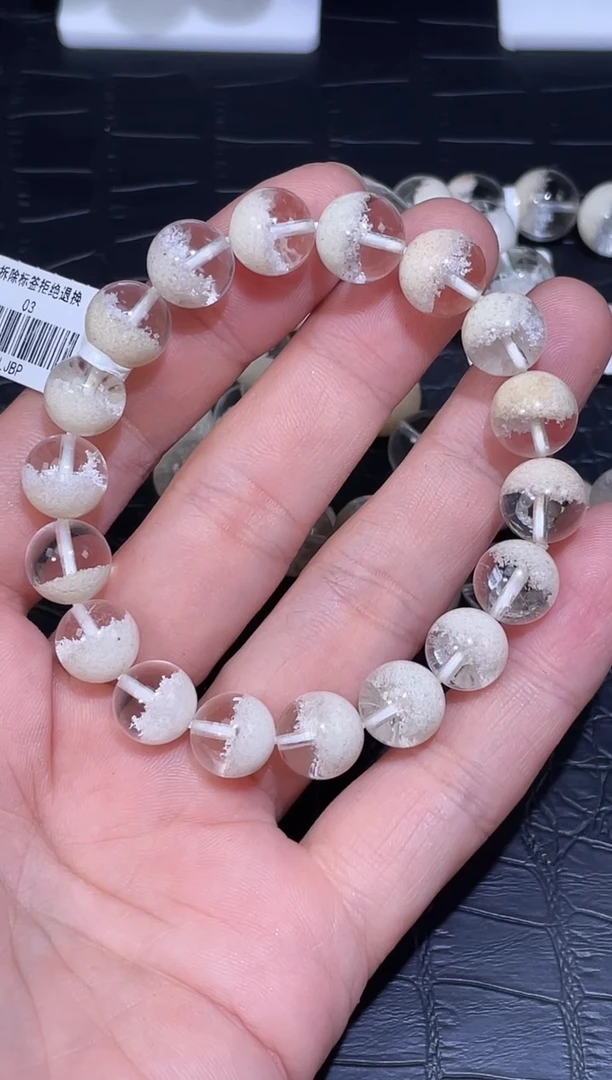 未镶嵌手链水晶魔*婚纱半盆白幽灵单圈手链