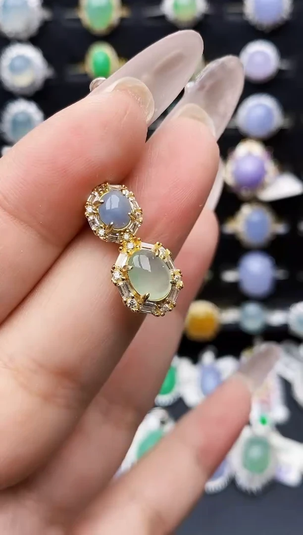 银S925镶嵌戒指翡翠2046