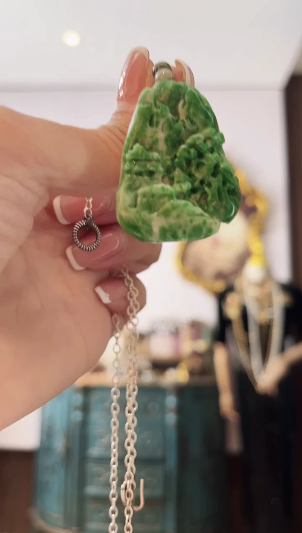 颈饰未镶嵌翡翠向****园翡翠E122